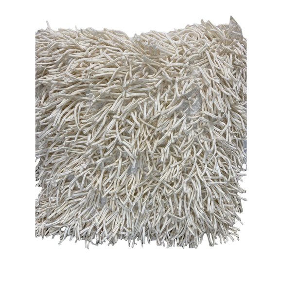 Cynthia Rowley minimalist off-white accent pillow 100% cotton - Picture 2 of 3